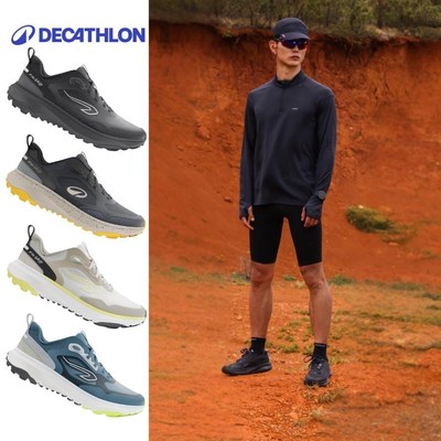Giày chạy bộ/chạy trail nam DECATHLON JF190.1 Grip đen/xám mã 8883621