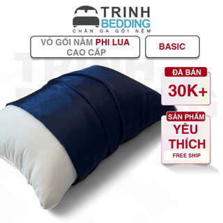 Áo Gối Phi Lụa Trơn Basic Trinh Bedding