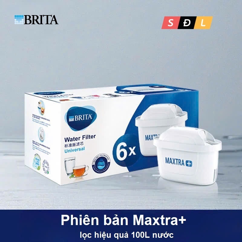Lõi lọc nước Brita Maxtra+ bản tiêu chuẩn màu xanh lọc 100L tương thích cho nhiều model Brita