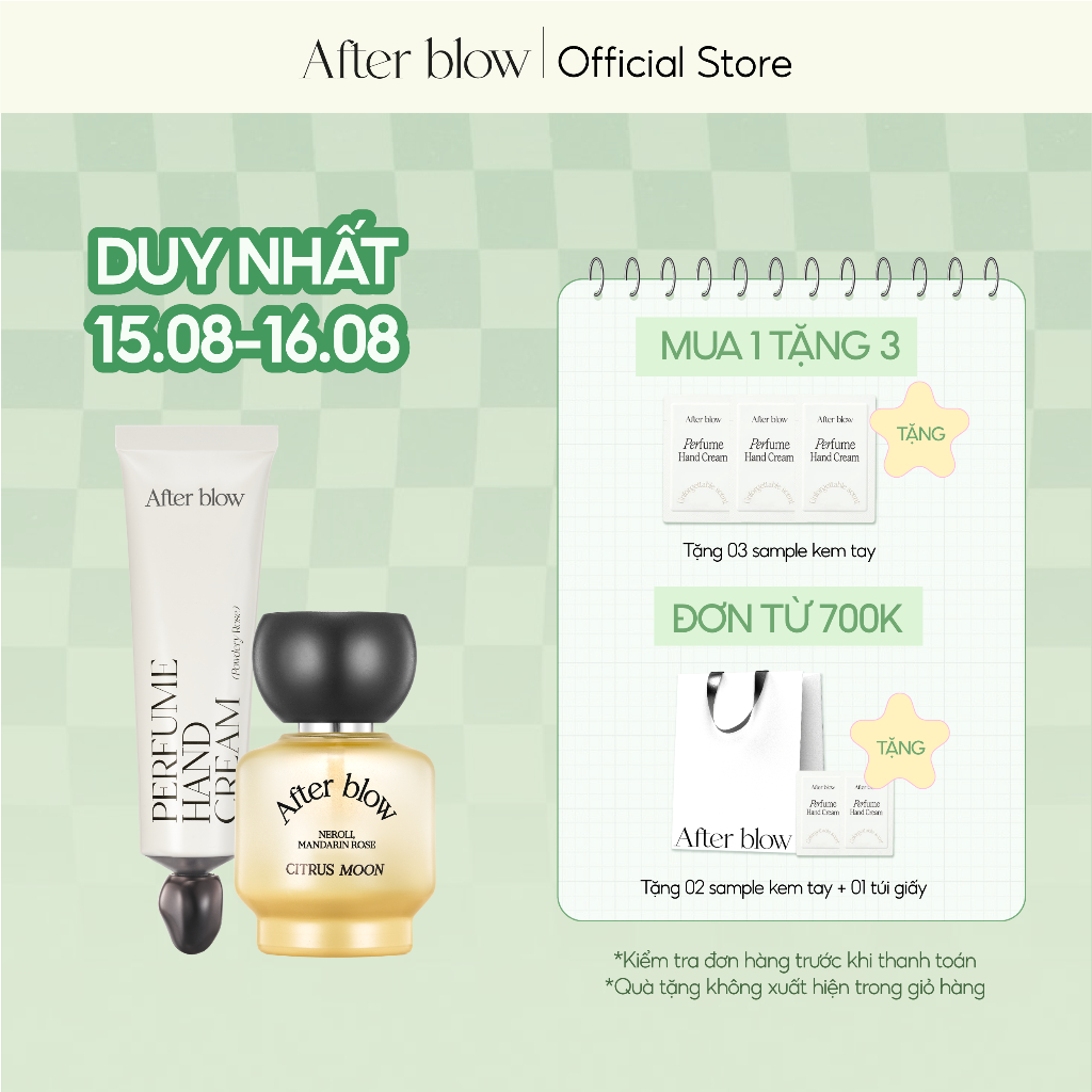 Combo 2 Món - Nước Hoa After Blow Eau De Perfume 25ml + Kem Dưỡng Tay Nước Hoa After Blow Perfume Ha