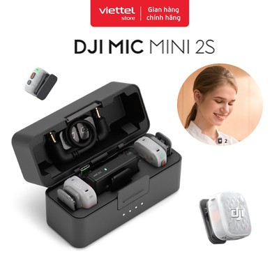 DJI Mic Mini 2S | Không Dây Nhỏ Gọn | Công Nghệ Khử Tiếng Ồn AI | Kết Nối Đa Thế Hệ