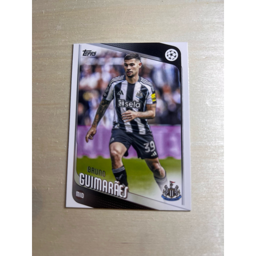 Thẻ cầu thủ Bruno Guimarães - Topps UEFA Club Competitions 2025/26 - Newcastle United