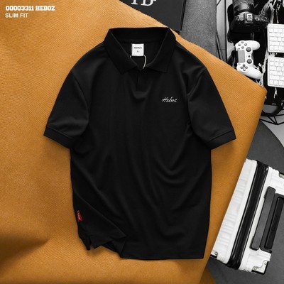 Áo polo nam HEBOZ cool logo metal 2M form slim fit, thoáng khí, co giãn linh hoạt - 00003311