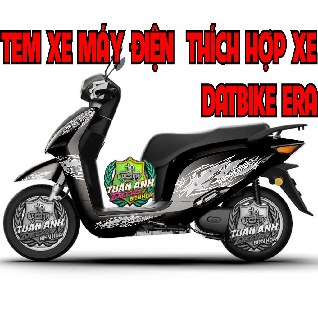 Tem ngoi sao, thich hợp cho xe datbike Era 1 - Era 2. tem xe máy điện