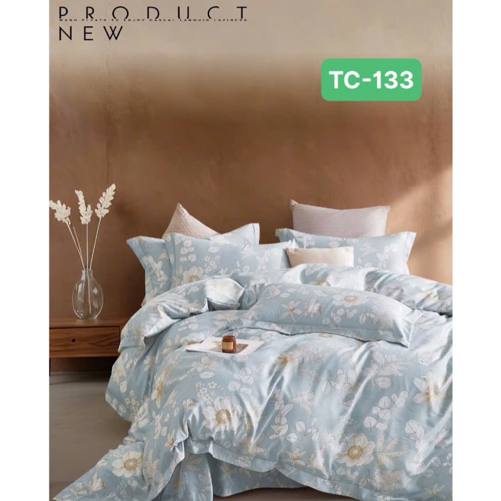 🌈HOT TREND🌈- Bộ 4 món Ga Gối Không Mền Tencel Microfiber, ga gối tencel, cao cấp, mềm như lụa