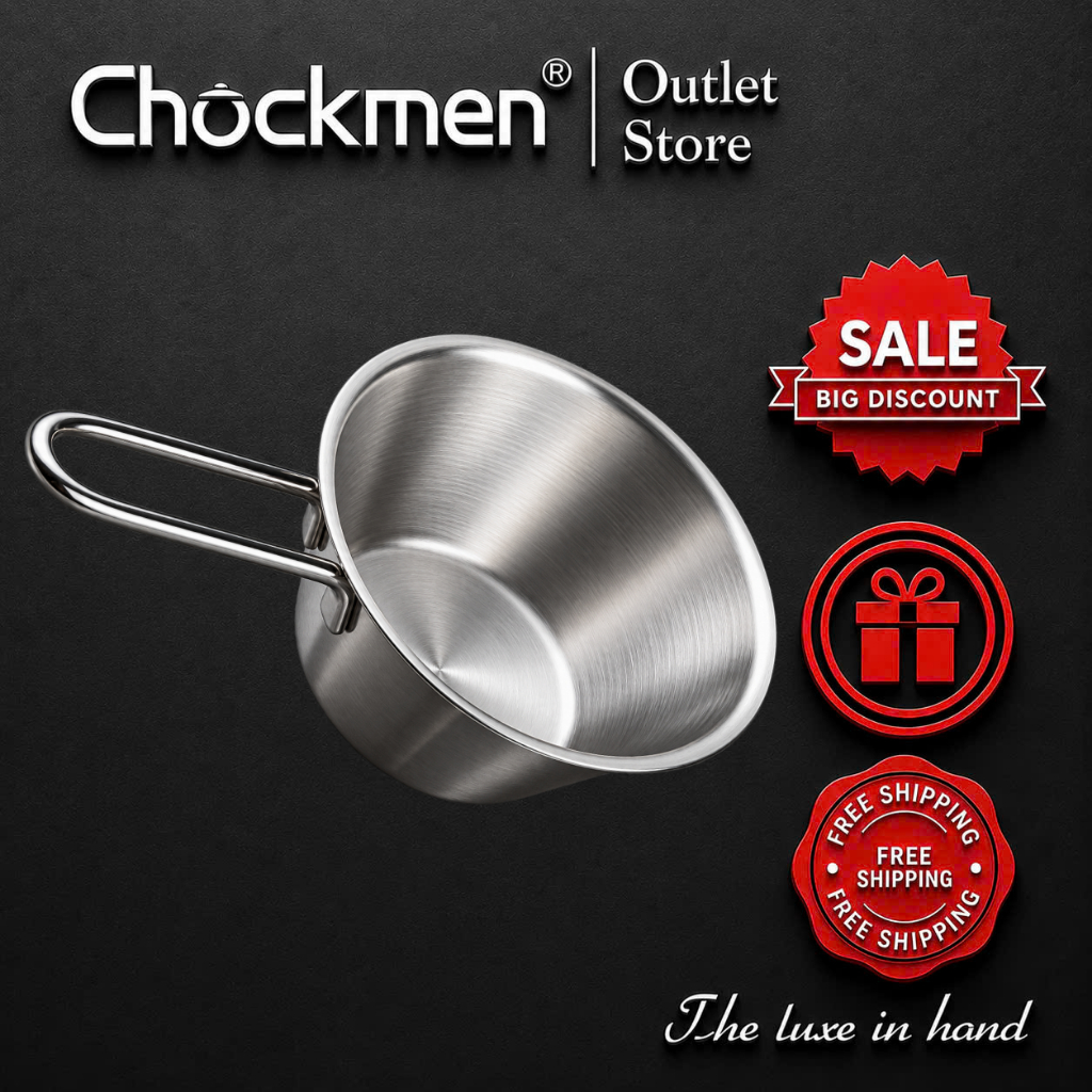 Ca Đong KINSGEM By CHOCKMEN Inox 18/10 Đựng Nước Sốt, Khuấy trứng, Có Vạch Chia Dung Tích, Ca Đong