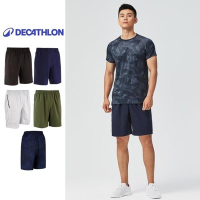 Quần short thể thao nam DOMYOS FST120 có túi khóa kéo 8600873