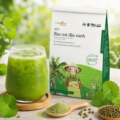 Bột rau má đậu xanh Dalahouse thanh nhiệt giải độc cơ thể, làm đẹp da túi 300 gr