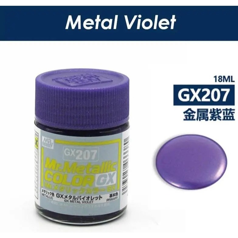 Lacquer (GX201 ~ GX217) màu kim loại (Metal) – Sơn mô hình 18ml Mr.Hobby Mr.Color GX Metal