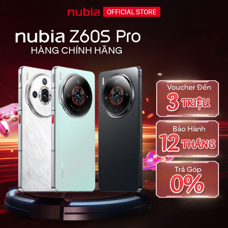 Điện thoại Nubia Z60S PRO I Chip Snapdragon 8 gen 2 I Màn hình AMOLED 120Hz I Camera cảm biến Sony I