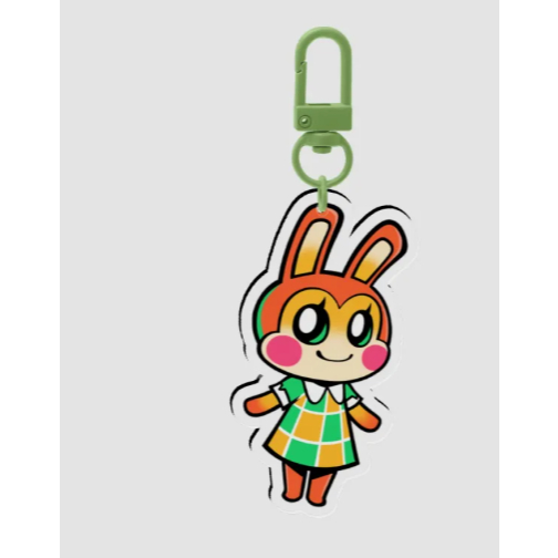 Bunnie Animal Crossing Acrylic Keychain