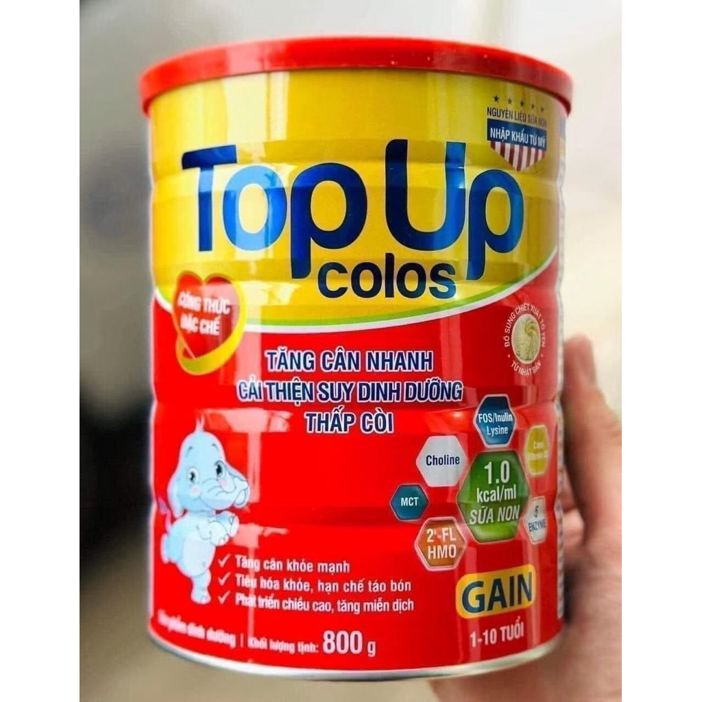 Sữa TopUp Gain Trường An – Sữa bột dinh dưỡng cho bé