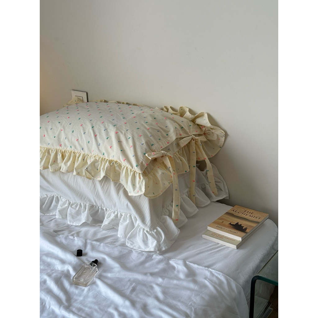 Vỏ gối viền bèo Merin (50x70)