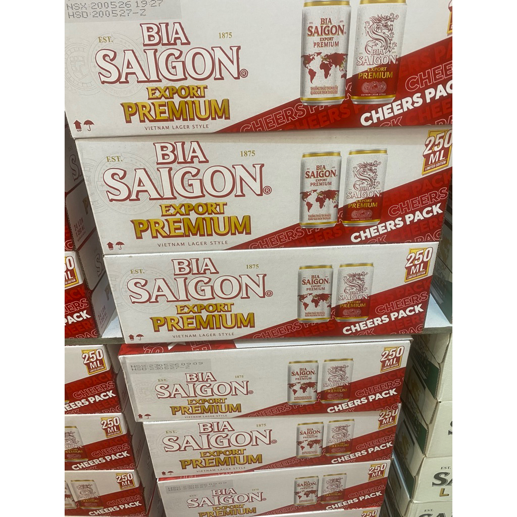 BIA SÀI GÒN EXPORT PREMIUM LON 250ml