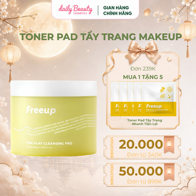 Toner Pad Làm Sạch Dịu Nhẹ Freeup Fine Play Cleansing Pad hộp 70pads