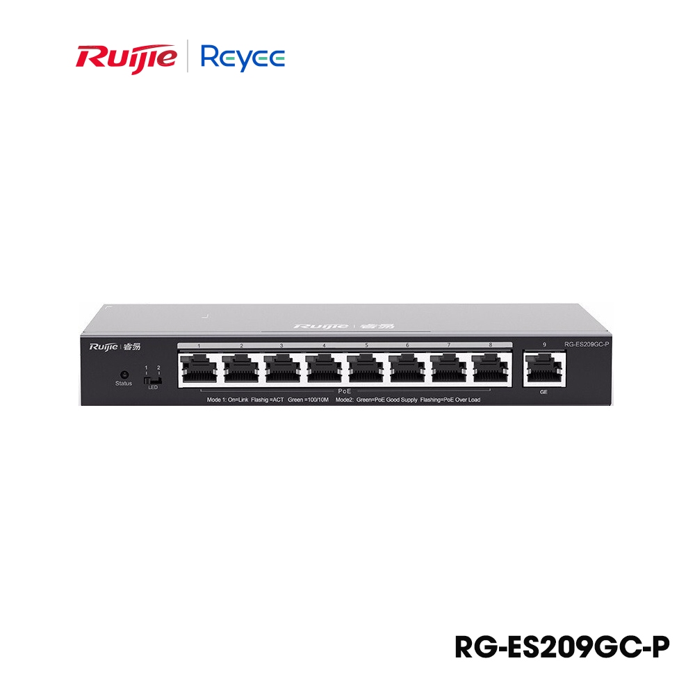 Switch POE 9 cổng RUIJIE REYEE RG-ES209GC-P
