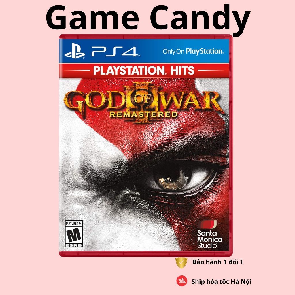 Đĩa game God of war 3 remastered PS4