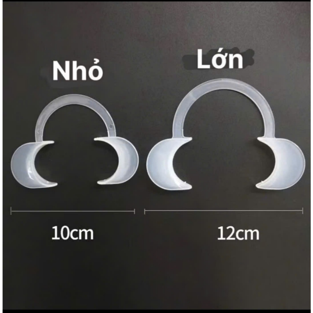 banh miệng nha khoa, banh miệng chữ C, silicon mềm dẻo, banh miệng chữ T ba chiều có size người lớn,