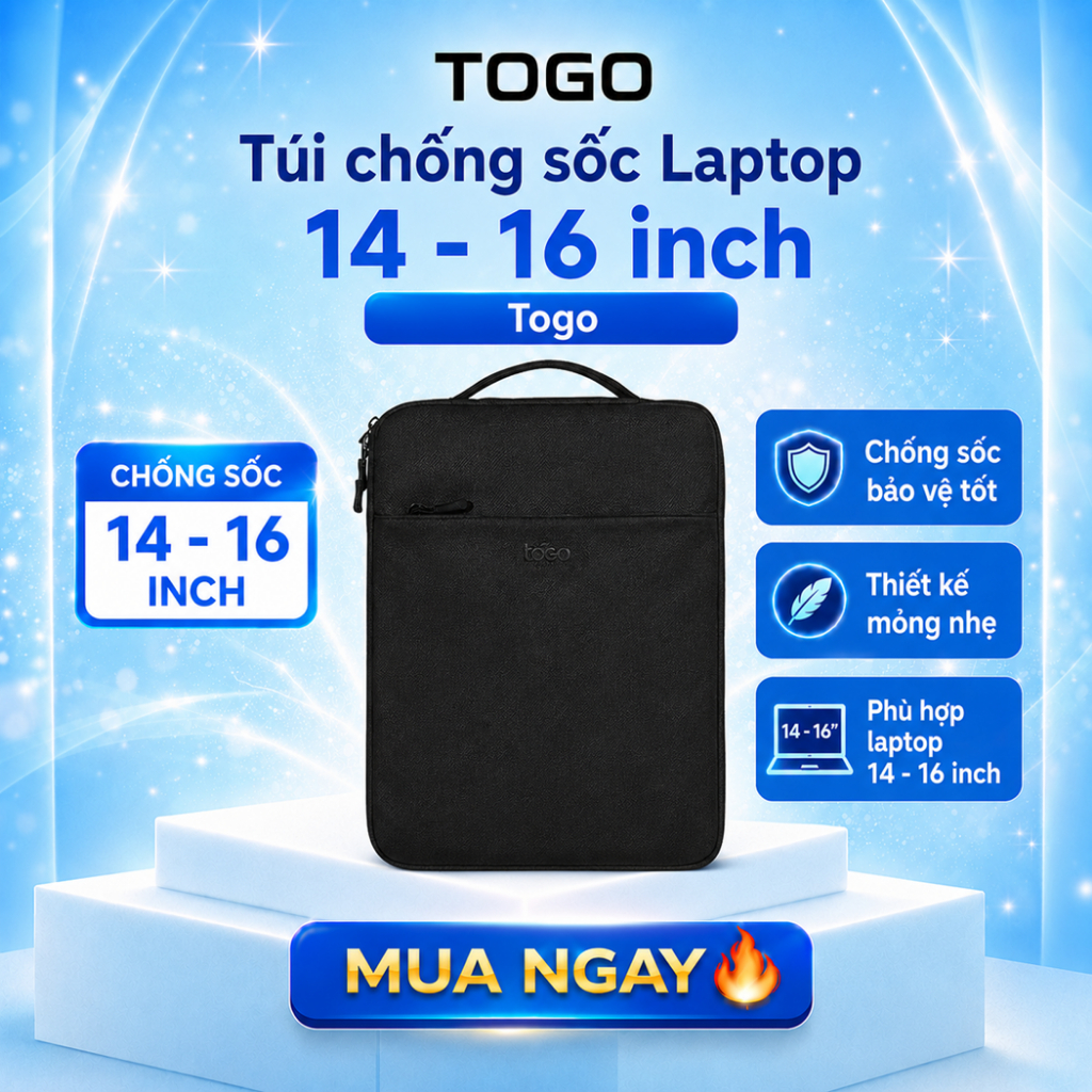 Túi chống sốc Laptop 14 16 inch Togo