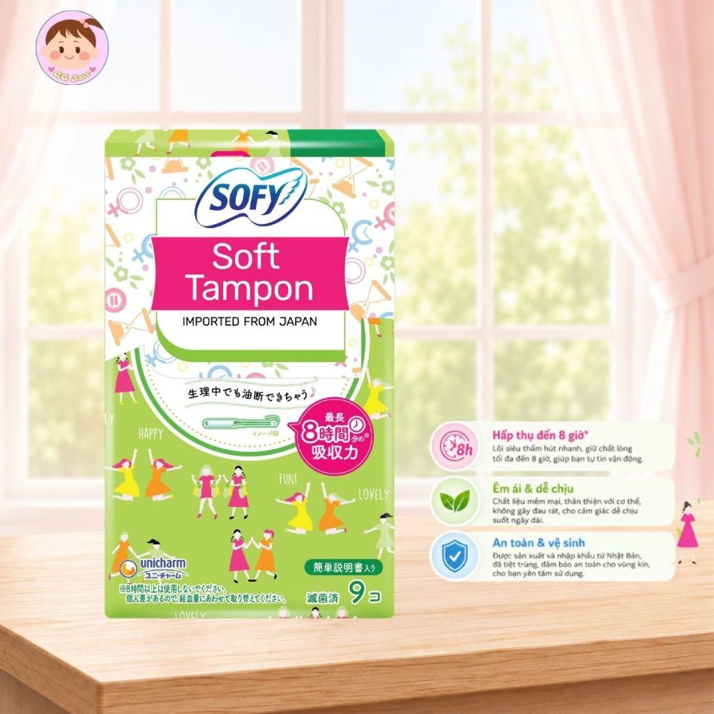 Băng vệ sinh Sofy Soft Tampon Super 9 miếng