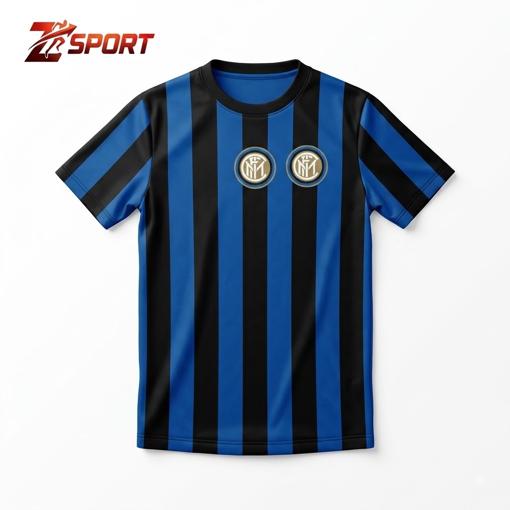 Bộ Quần Áo Thể Thao Inter Milan Nam - Áo Đá Bóng Inter Milan Co Giãn 4 Chiều Thoáng Mát Z-Sport