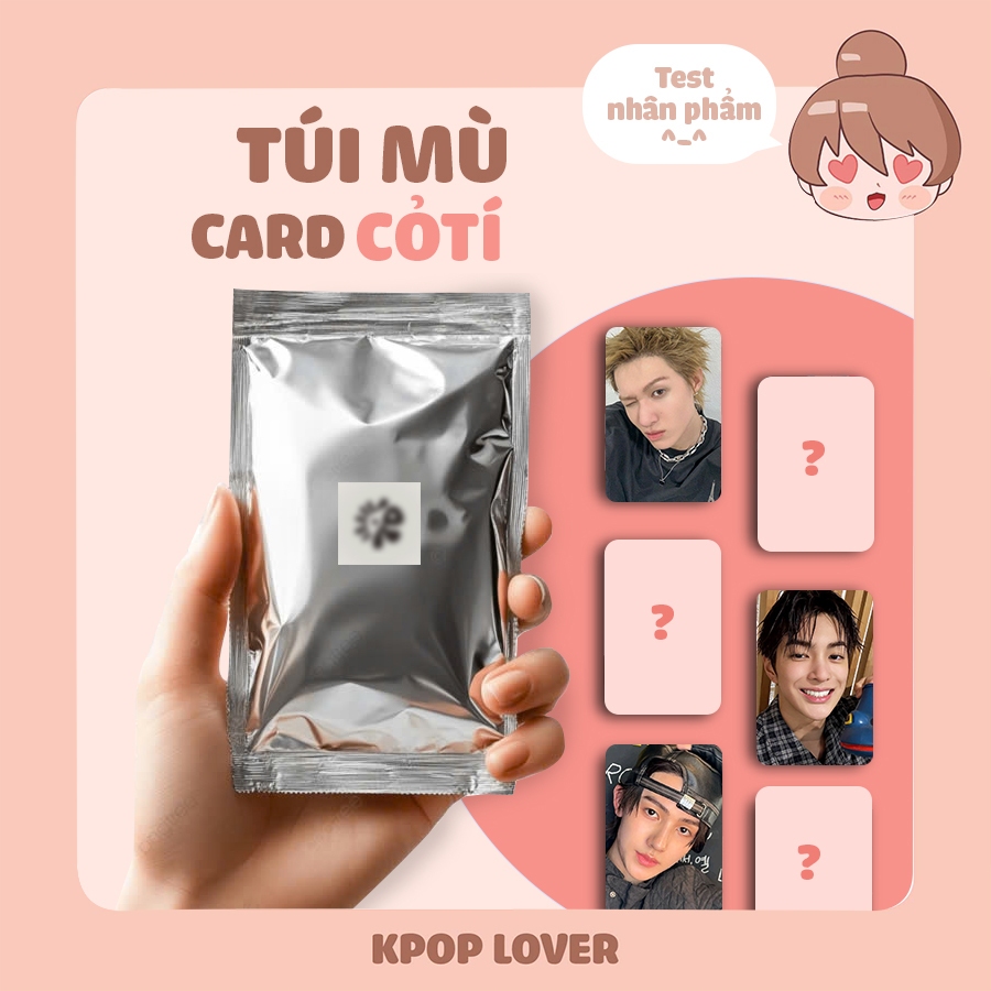 [Mua 5 tặng 1] TÚI MÙ CARD CỎTÍ - Kpop Lover
