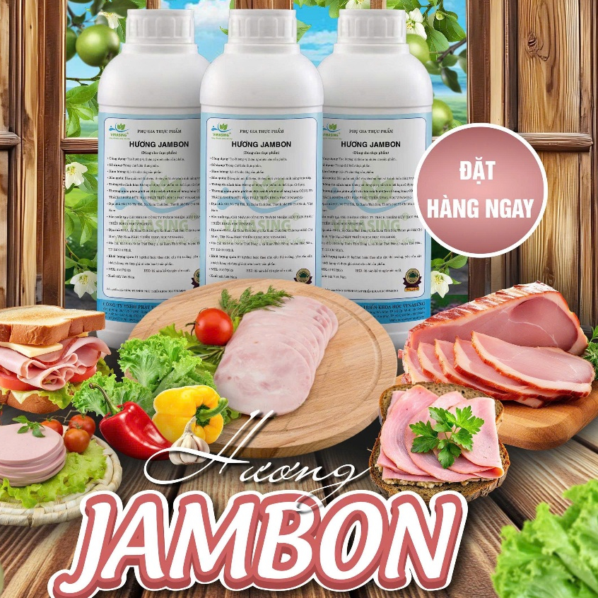 Hương Jambon VINASING – Hương Thịt Jambon Đậm Đà Cho Giò Chả, Xúc Xích, Thịt Nguội