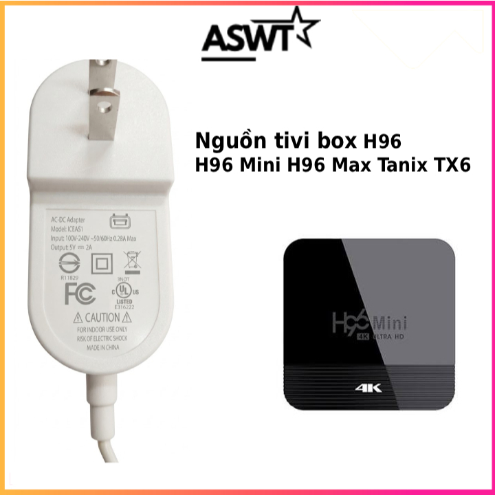 Cục nguồn tivi box android H96 H96 Mini H96 Max, Tanix TX6 chất lượng, giá đã có VAT
