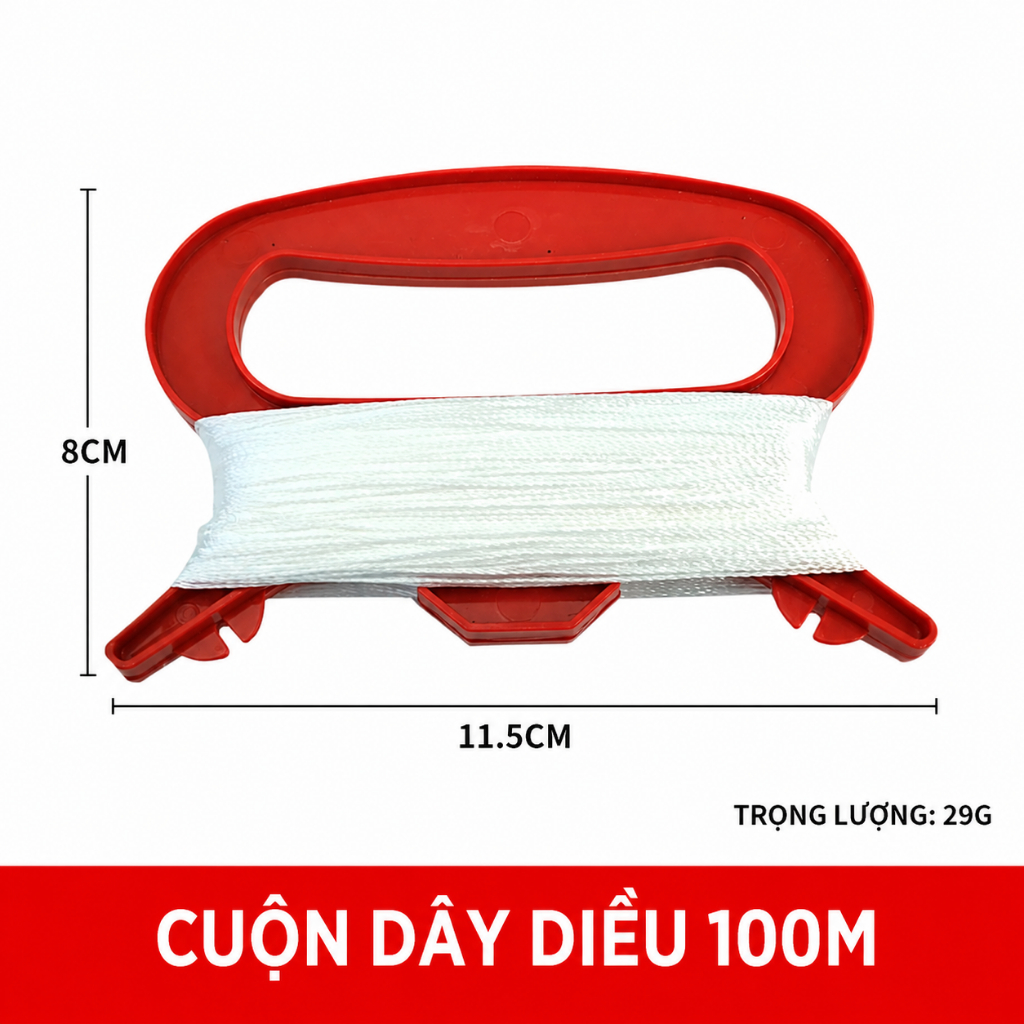 Cuộn dây thả diều cầm tay 100m