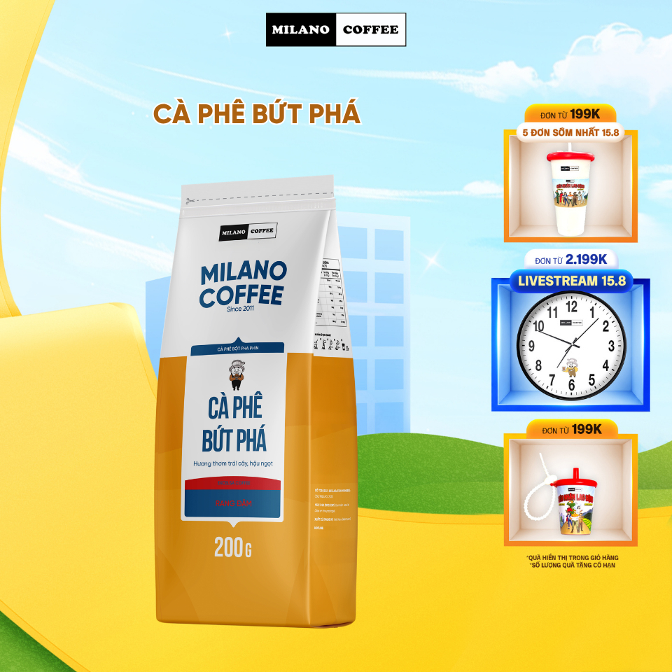 Cà phê Bứt phá Milano Coffee 200g