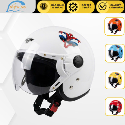 Mũ bảo hiểm trẻ em BKtec BK32 - Phù hợp với bé nặng dưới 25kg - Bé từ 4 đến 8 tuổi - Vòng đầu 50-52cm