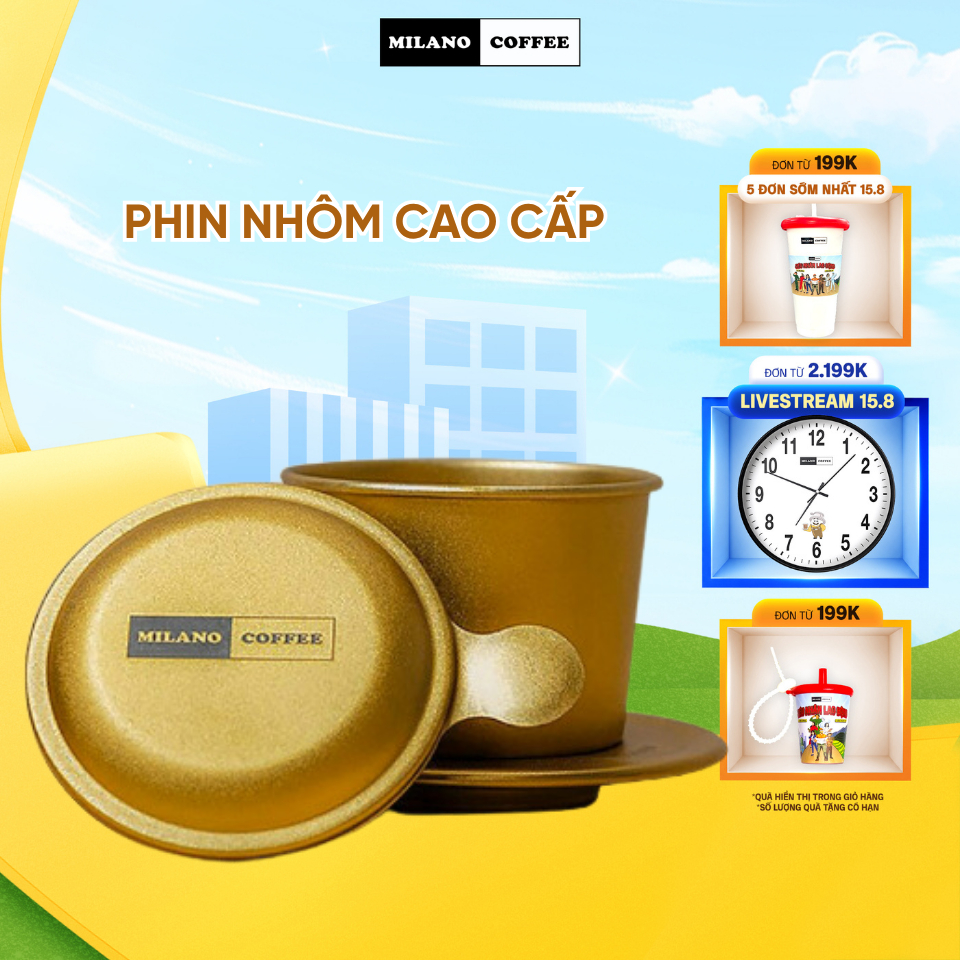 Phin pha cà phê MILANO COFFEE cao cấp dung tích 170ml