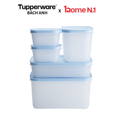 [TUP VIỆT] Bộ 5 hộp trữ đông dẻo Tupperware Gen II 170ml, 1L, 1.1L và 2.3L - Nhựa nguyên sinh an toàn - Bảo hành trọn đờ
