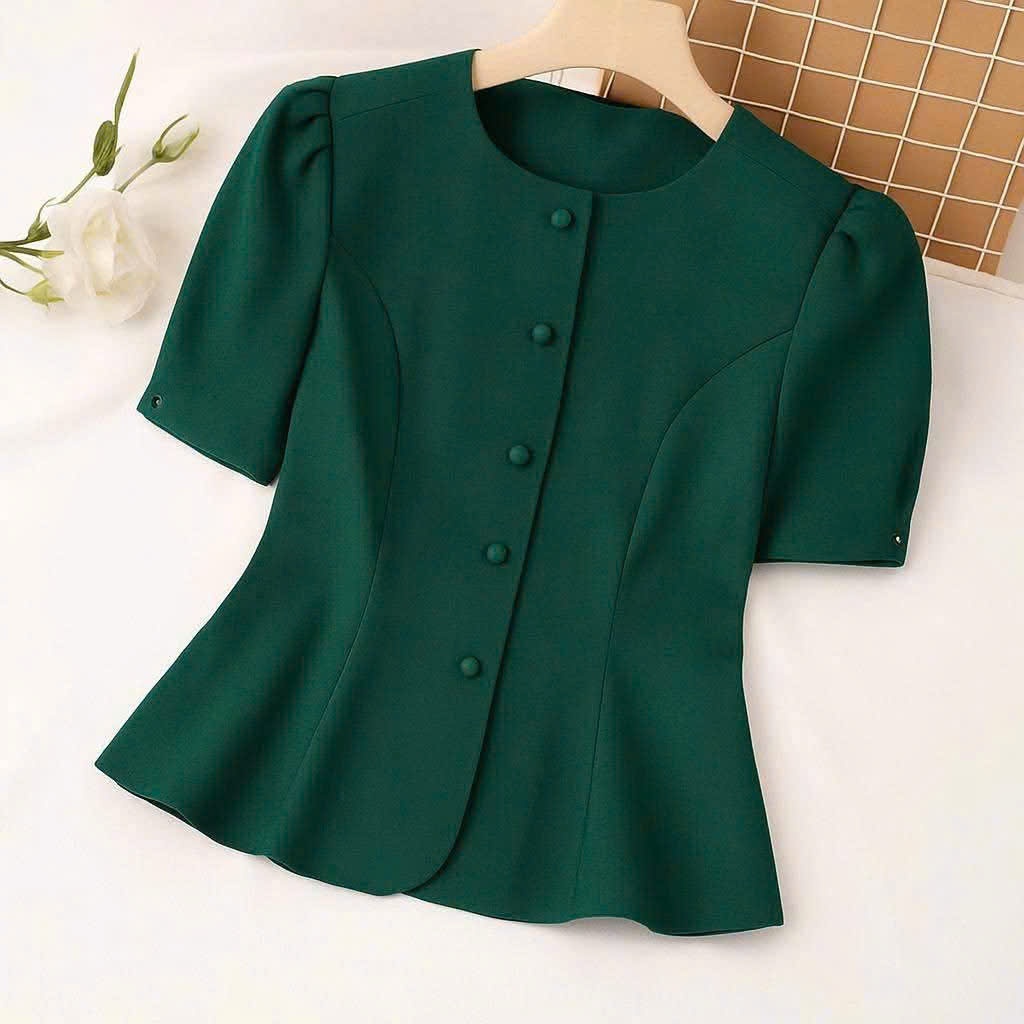 ÁO CÔNG SỞ TRƠN ĐƠN GẢN H77