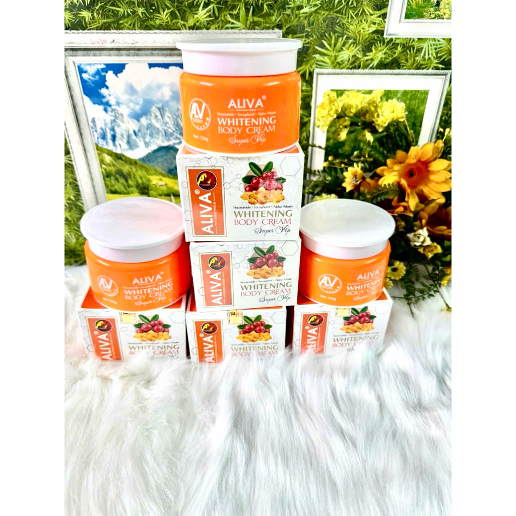 Whitening Body Cream  super vip Aliva 150g