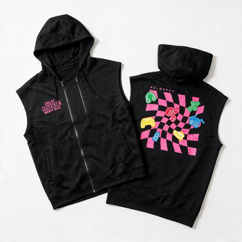 [DALAT MUSIC ] Áo Vest Motive Unisex Motive x DALAT MUSIC NIGHT RUN ECHO VEST