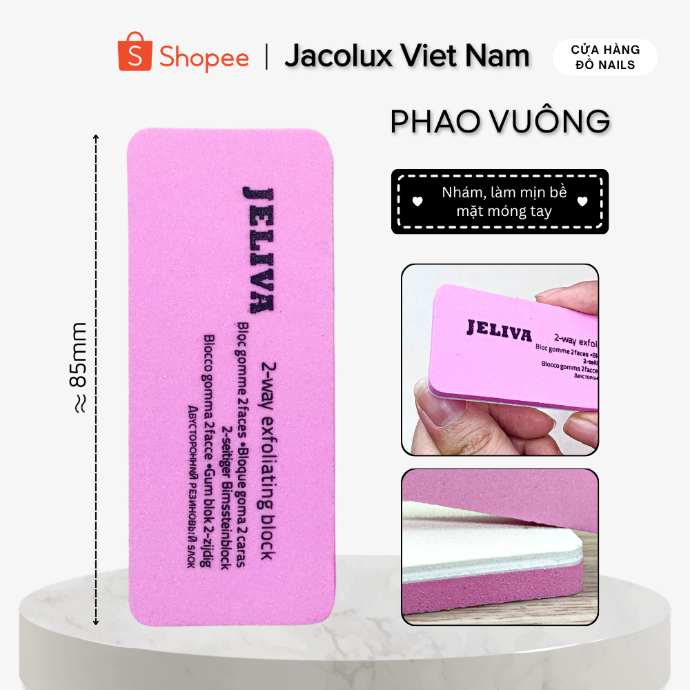 Phao dũa móng tay vuông JELIVA PVJLVA