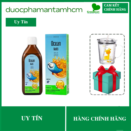OCEAN MULTI FISH OIL - Bổ Sung Vitamin Giúp Bé Phát Triển Não Bộ - Chai 150ml