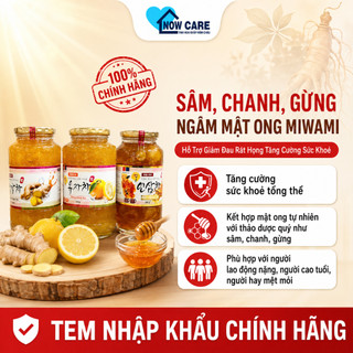 (NK Hàn Quốc) Mật Ong Sâm Chanh Gừng Miwami Hỗ Trợ Giảm Đau Rát Họng Tăng Cường Sức Khoẻ