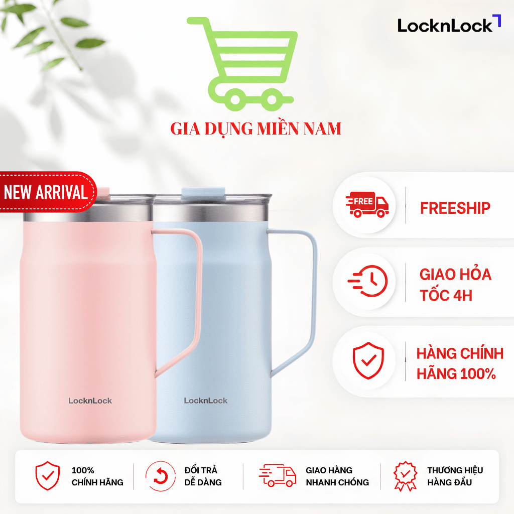Ly giữ nhiệt LocknLock Metro Table Mug LHC4282, dung tích 600ML - Hàng Chính Hãng