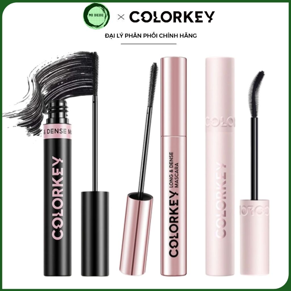 Mascara Colorkey Chuốt Mi Giúp Làm Dài Dày, Cong Mi - Lâu Trôi Không Vón Cục Chính Hãng - Mibebe
