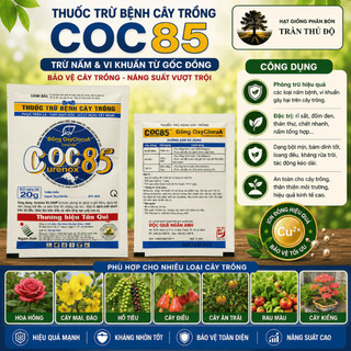 TRỪ BỆNH DIỆT KHUẨN CHO CÂY TRỒNG COC85