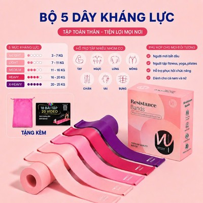 Dây kháng lực, miniband tập tay, mông cao su Aolikes 3601