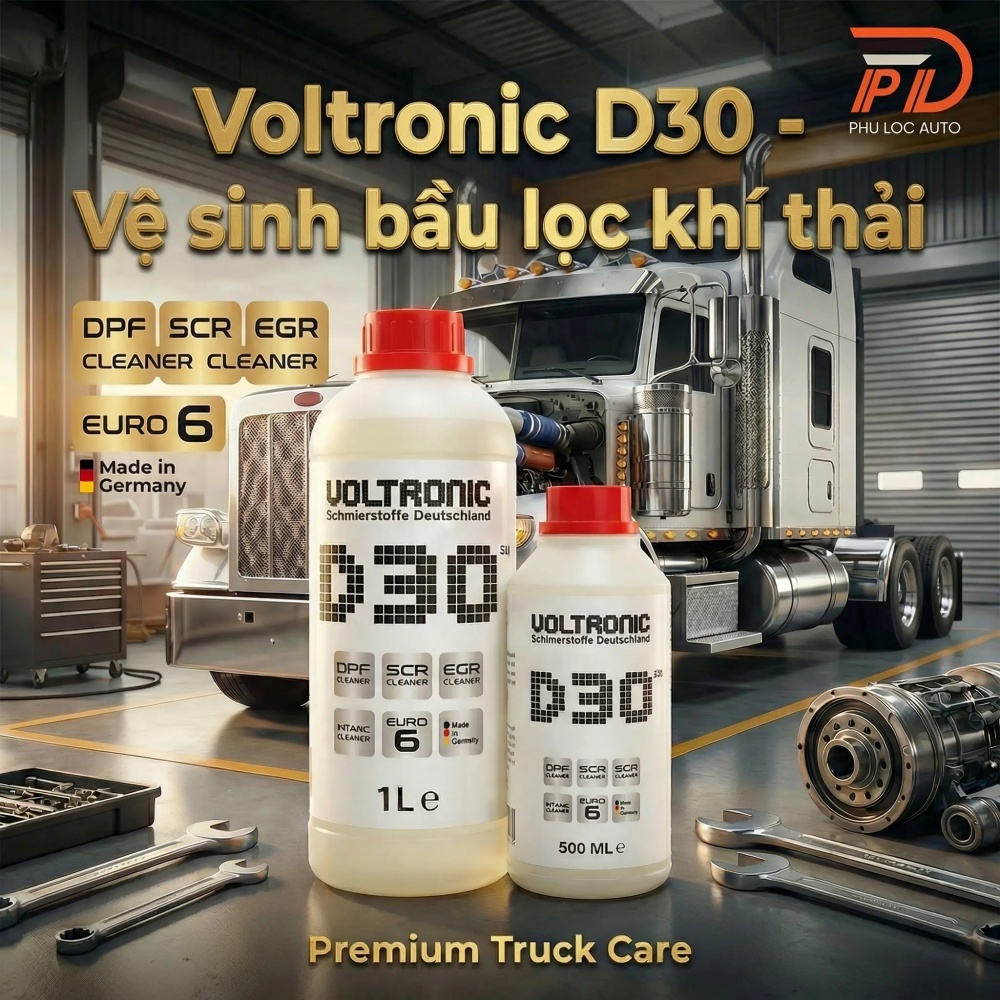 ( 1L) D30 Voltronic vệ sinh bầu lọc khí thải động cơ xe diesel hiệu quả nhanh tại nhà ( giá 1 chai)