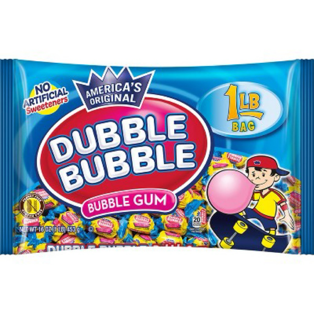 Kẹo gum Dubble Bubble Bubbleh Gum Original Flavor của Mỹ túi 453gr