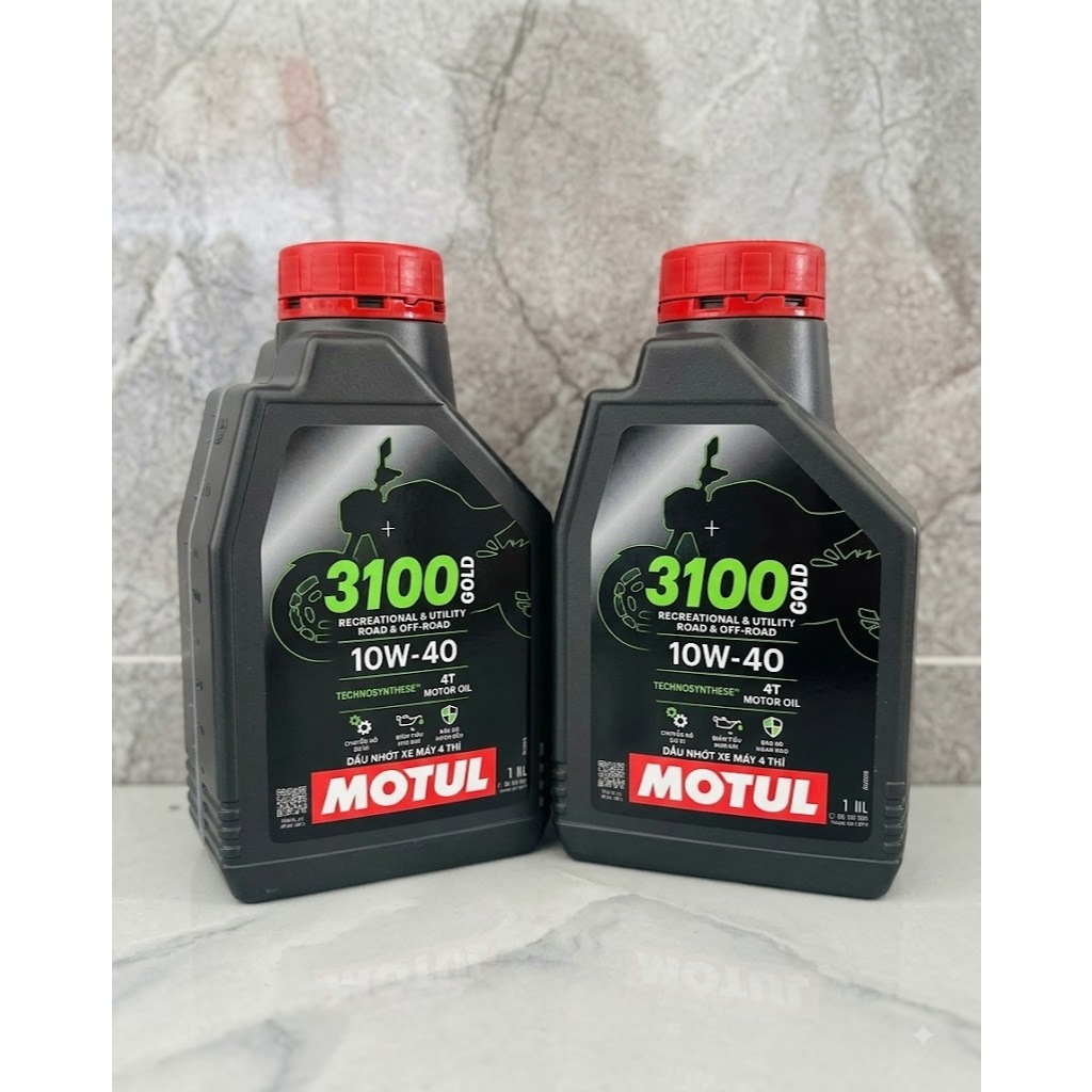 Combo 2 Chai Nhớt Motul Xe Số Motul 3100 Gold 10w40 1L Chính Hãng Nhập Khẩu - Cam Kết Chính Hãng 100