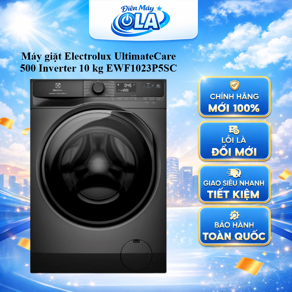 (HCM) - EWF1023P5SC - Máy giặt Electrolux UltimateCare 500 Inverter 10 kg EWF1023P5SC