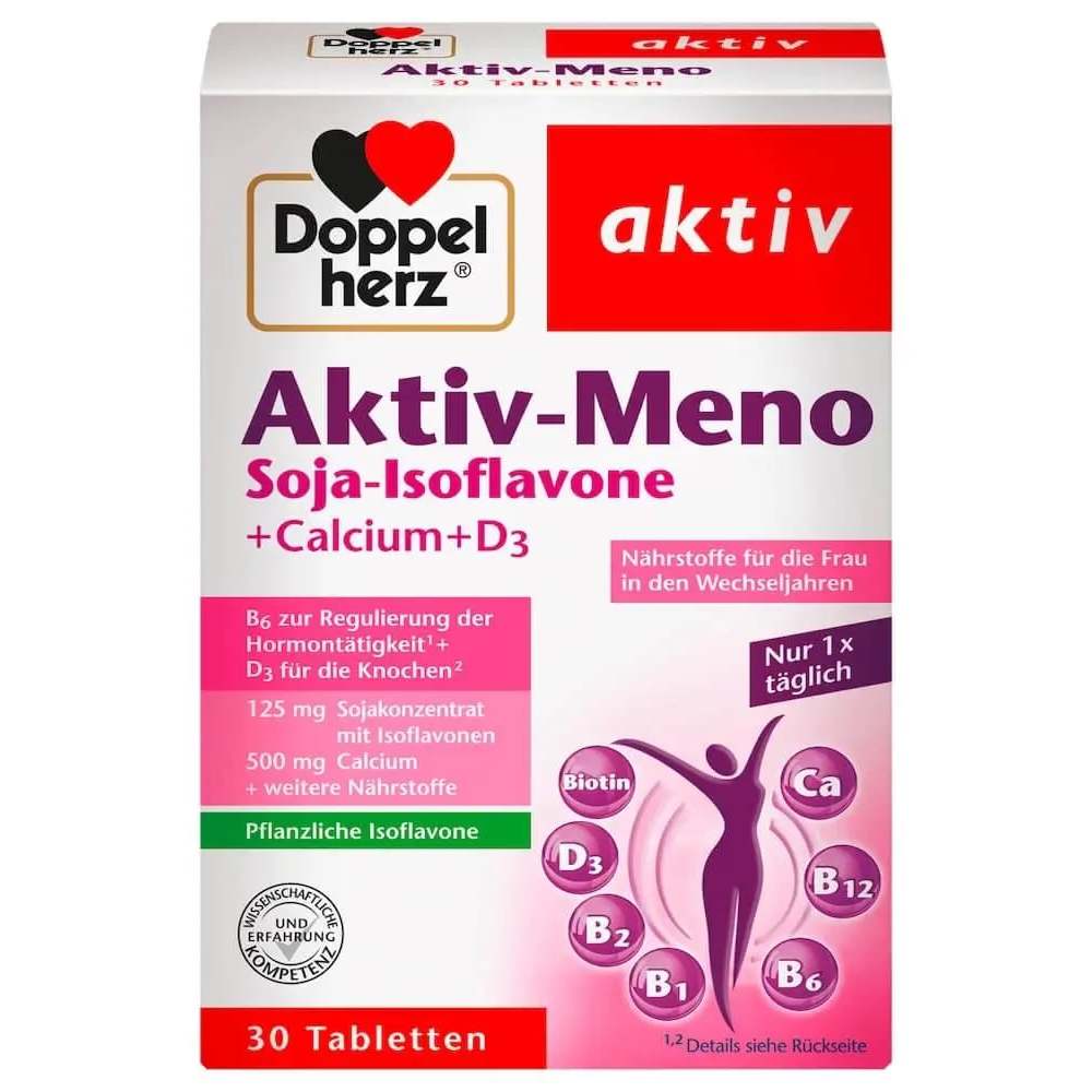 [Hàng Đức] Viên Uống Doppelherz Aktiv Meno Cân Bằng Nội Tiết Tố Nữ, 30 Viên