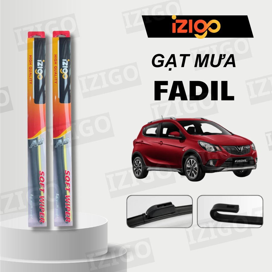 Cặp Gạt mưa VINFAST FADIL - Lưỡi gạt nhập khẩu -Chính Hãng IZIGO- Bảo hành điện tử - Gạt mưa Fadil