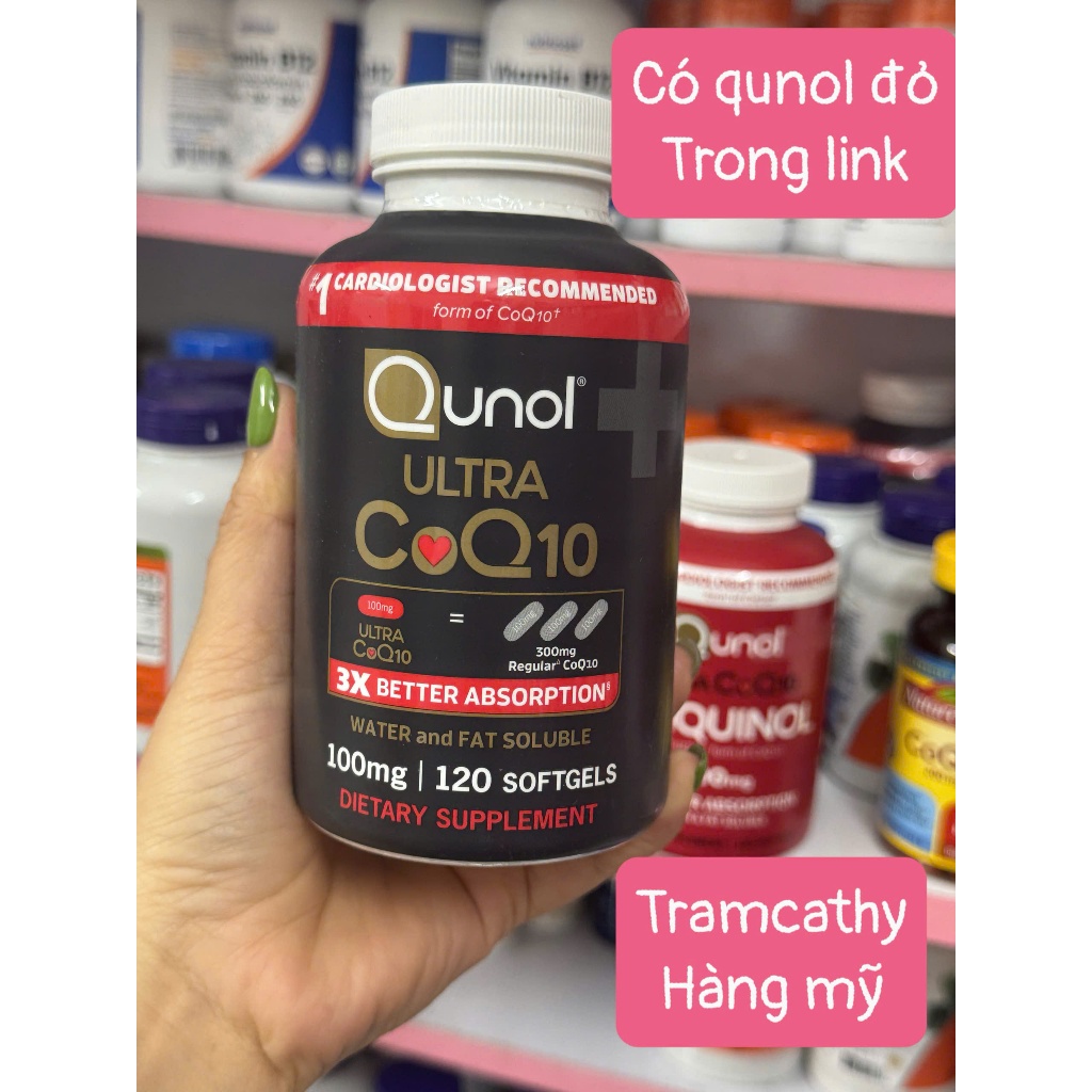 Qunol Ultra CoQ10 100mg 120 viên - Hỗ trợ tim mạch và năng lượng
